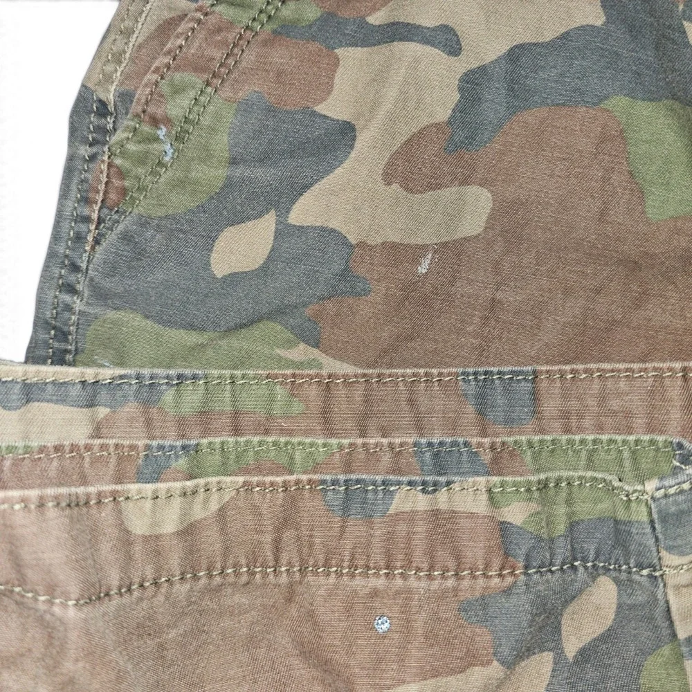 Old Navy Cargo Shorts Boys 18 Green Camo Good Woodland Utility Pockets